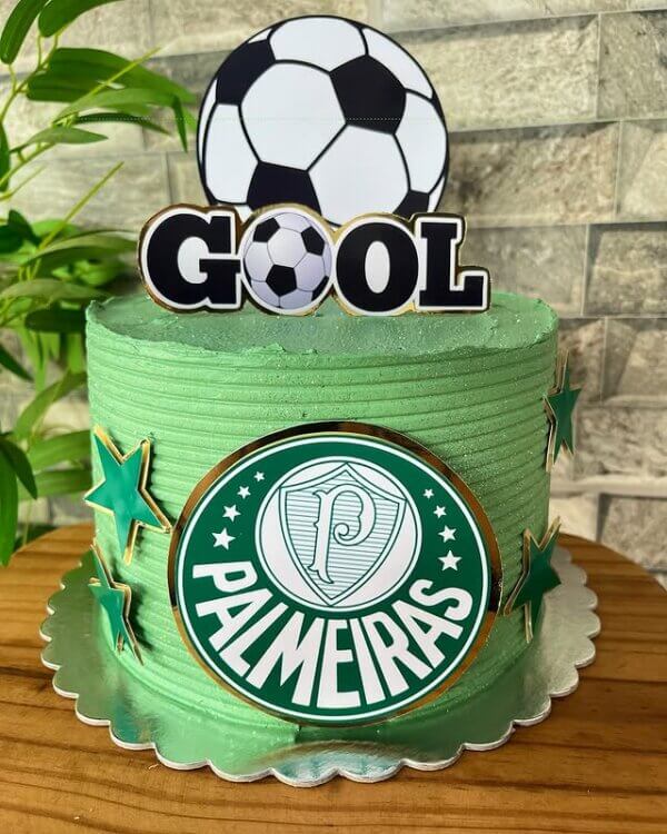 bolo do palmeiras verde