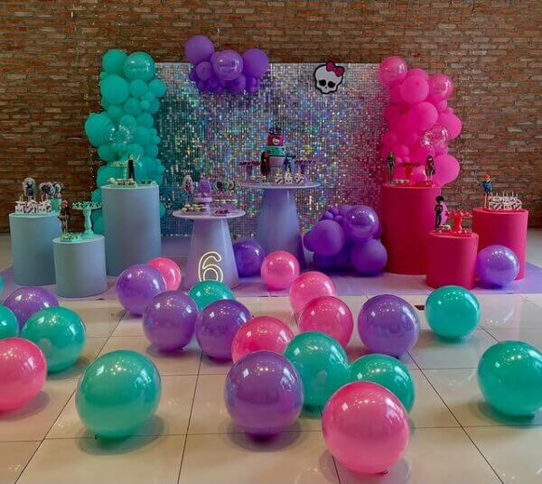 festa infantil tema monster high