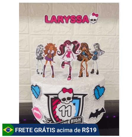 ideia para bolo monster high