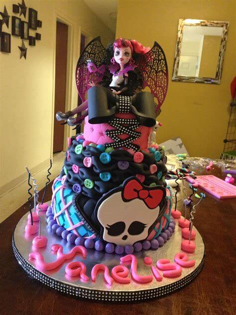 bolo monster high artesanal