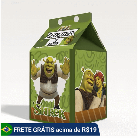 caixa para lembrancinha do shrek