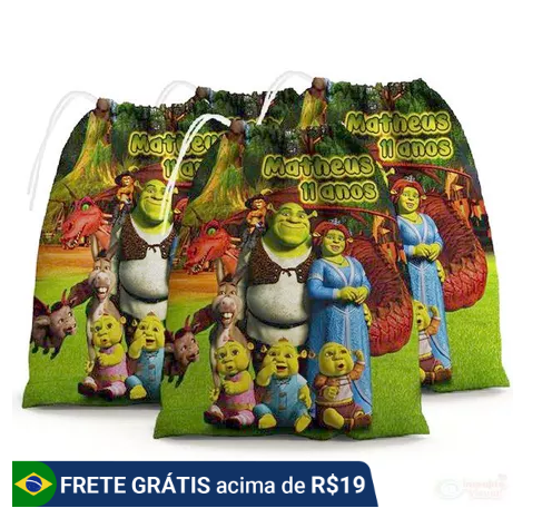 lembrancinha festa do shrek