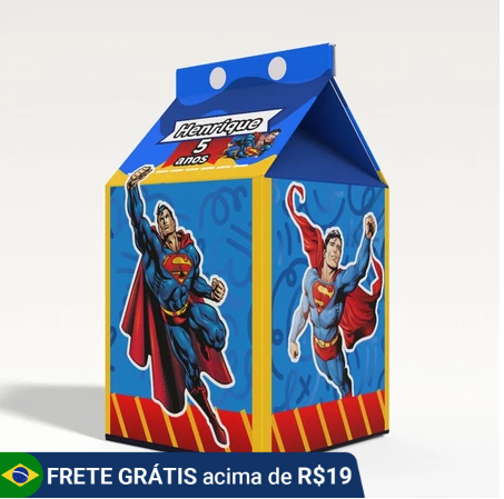 caixa lembrancinha super homem