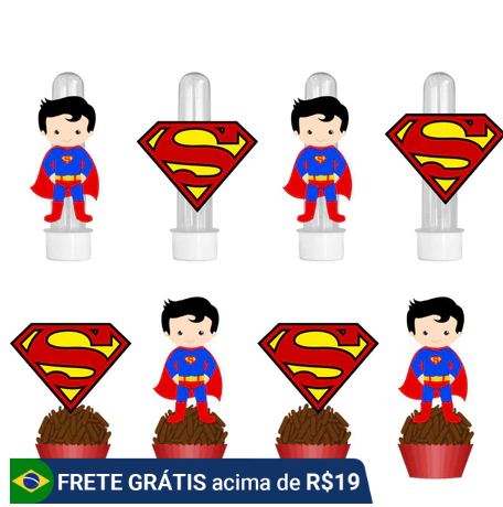 tubete para lembrancinha super homem