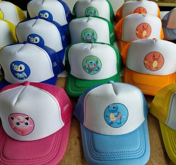 boné pokemon festa infantil
