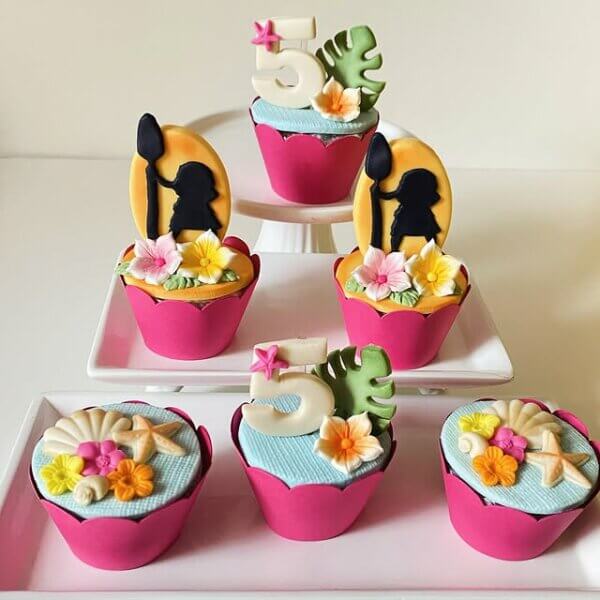 ideia cupcake moana