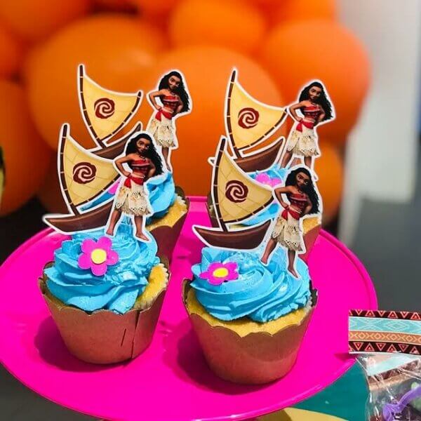 cupcake moana festa infantil