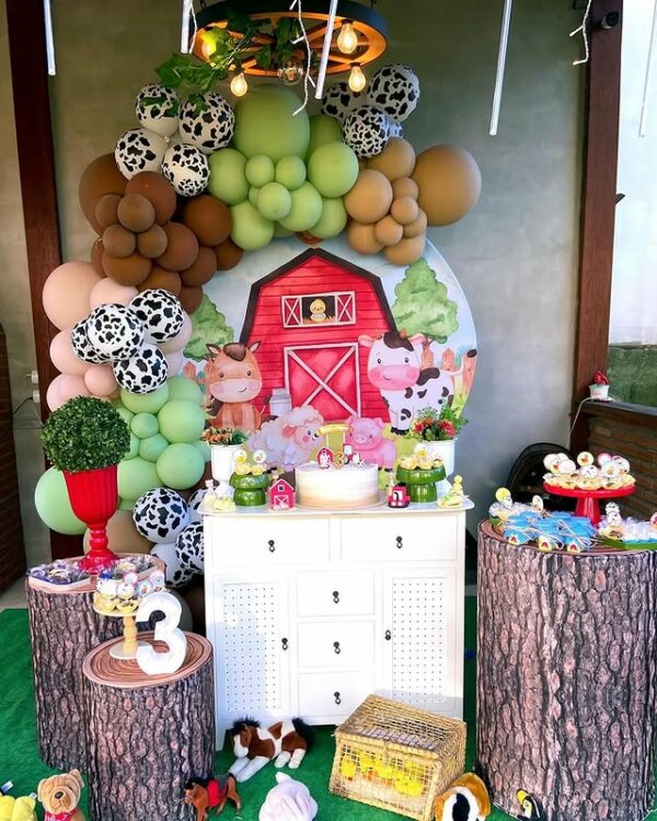 ideia para festa de gêmeos