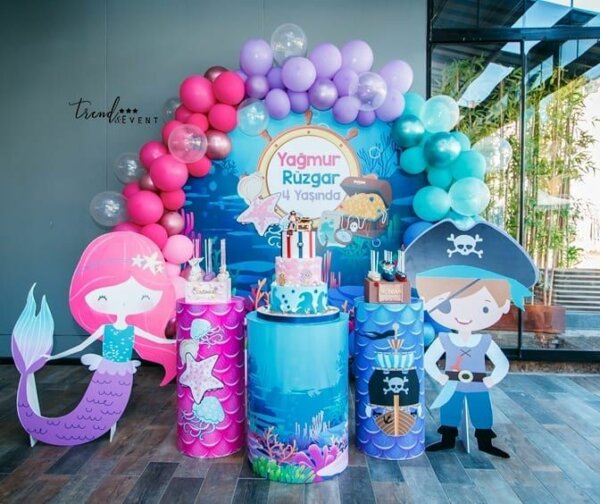 ideia para festa de gêmeos