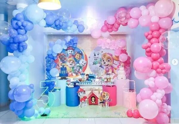 ideia de festa de gêmeos menino e menina