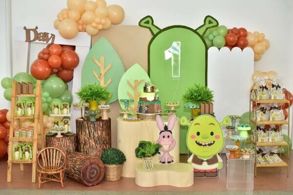 ideia para festa do shrek