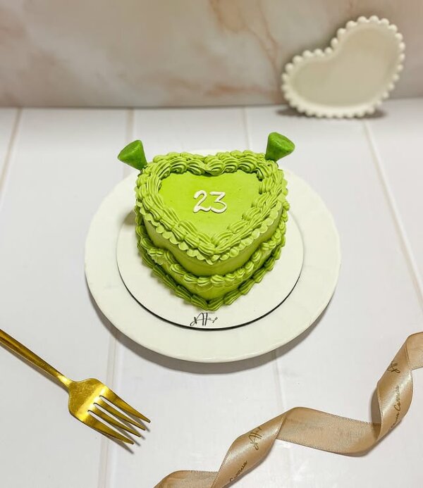 ideia de bolo festa do shrek