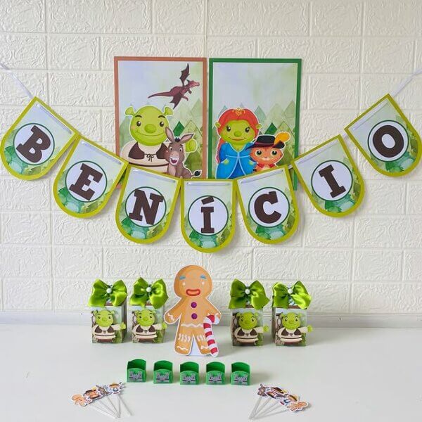 festa infantil shrek em casa