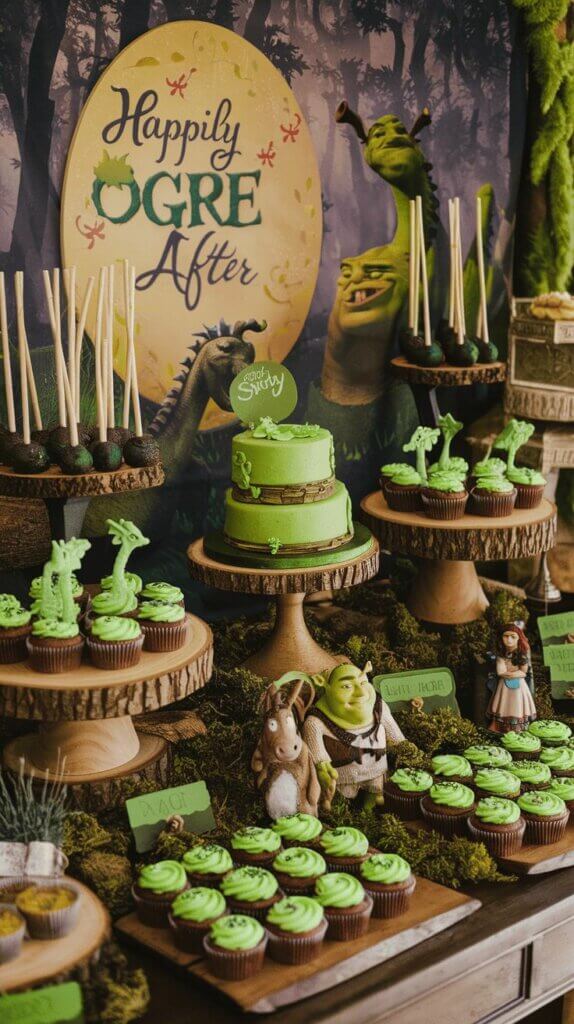 ideia para festa do shrek