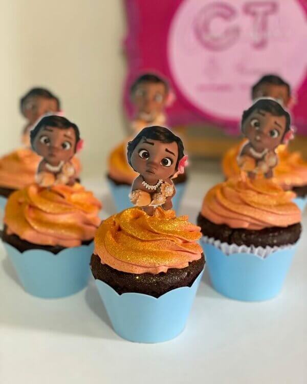 ideia de cupcake moana