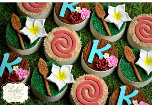 ideia para cupcake da moana