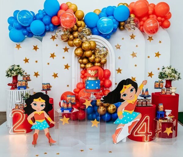 ideia festa de gêmeos meninas