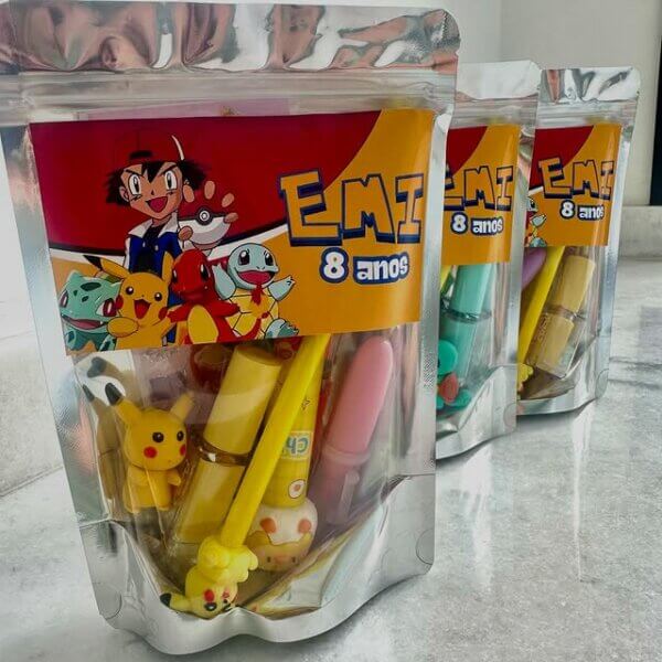 lembrancinha pokemon papelaria