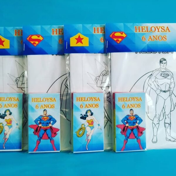 kit lembrancinha super homem