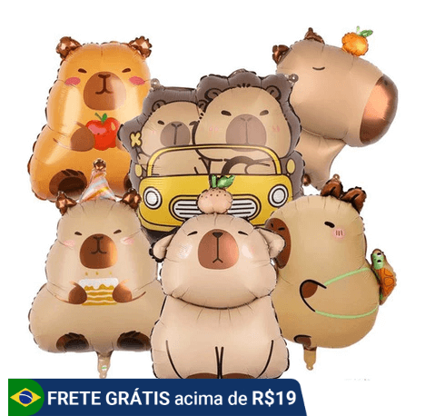 balões de capivara