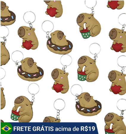 chaveiro para lembrancinha capivara
