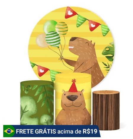 kit festa infantil capivara