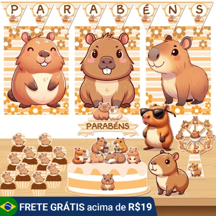 decoração tema capivara em casa
