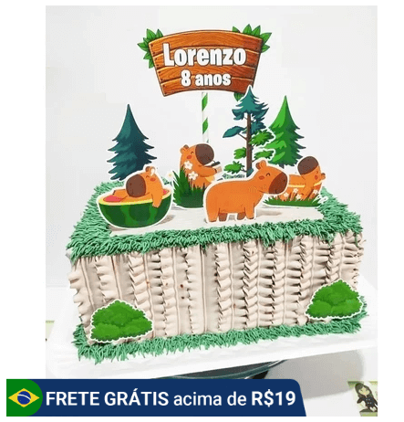ideia para bolo capivara