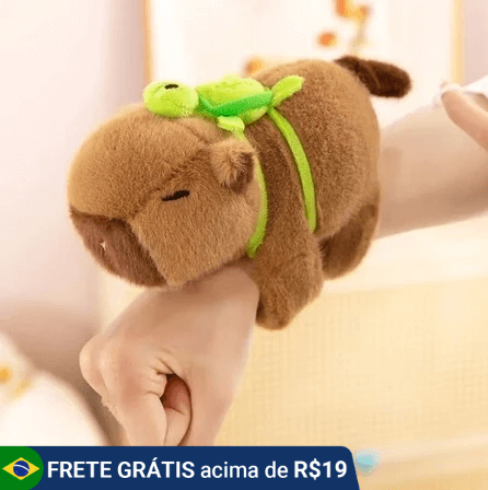 presente decoração capivara pulseira