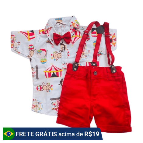roupa menino mesversário