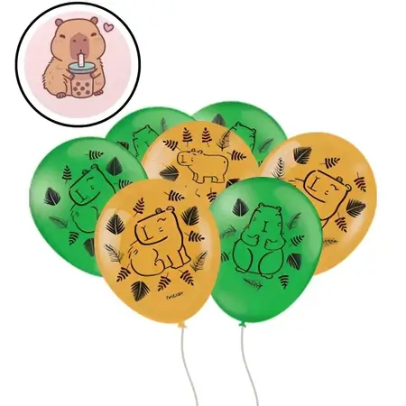 balão para festa capivara