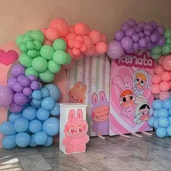 decoração festa labubu