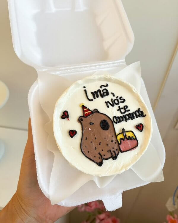 ideia para bolo de capivara