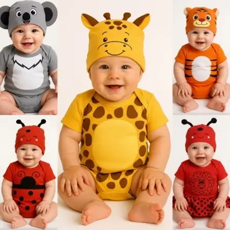 body para mesversário bichinhos