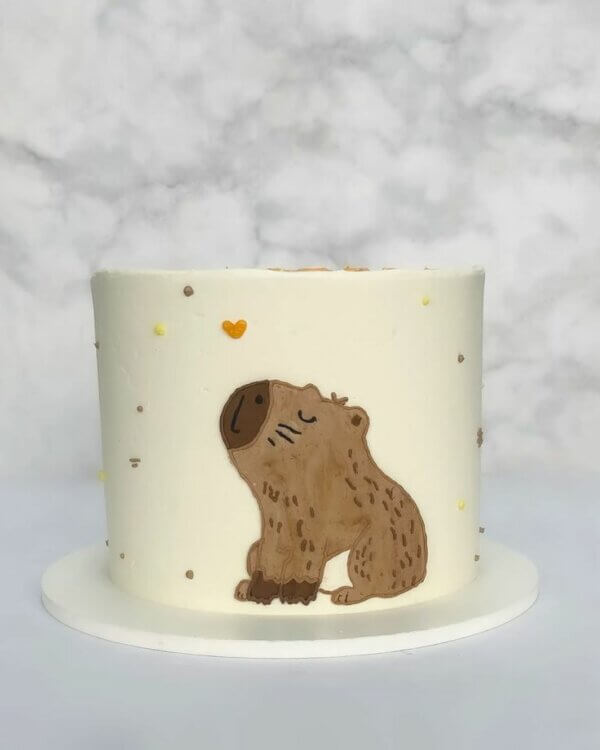 ideia para bolo de capivara