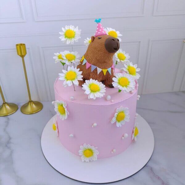 bolo de capivara festa menina