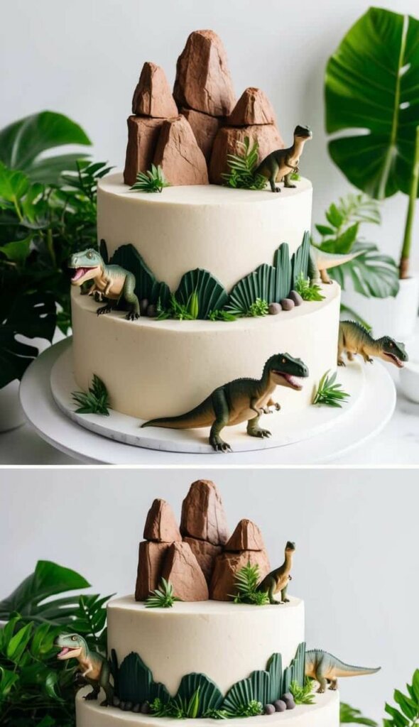 bolo dinossauro festa infantil