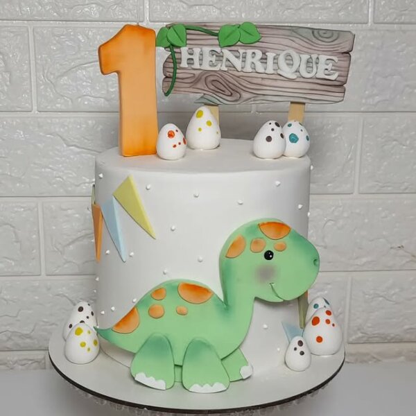 ideia para bolo dinossauro
