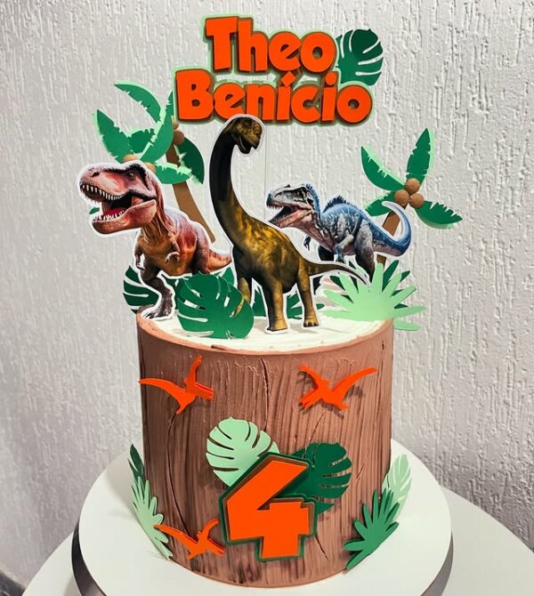 ideia para bolo dinossauro