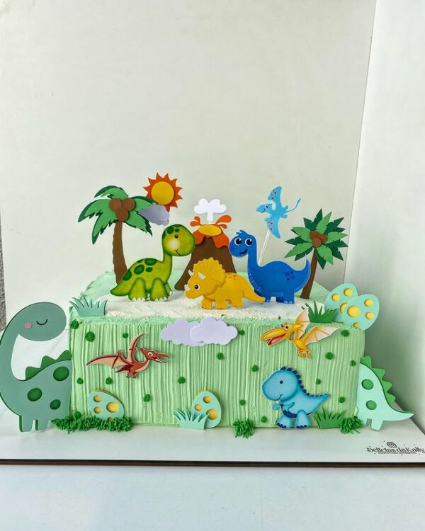 bolo dinossauro festa infantil