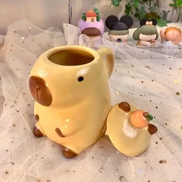caneca para decoração capivara