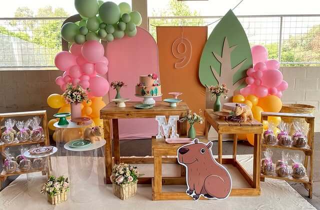 Decoração Capivara: ideias criativas para sua festa de aniversário