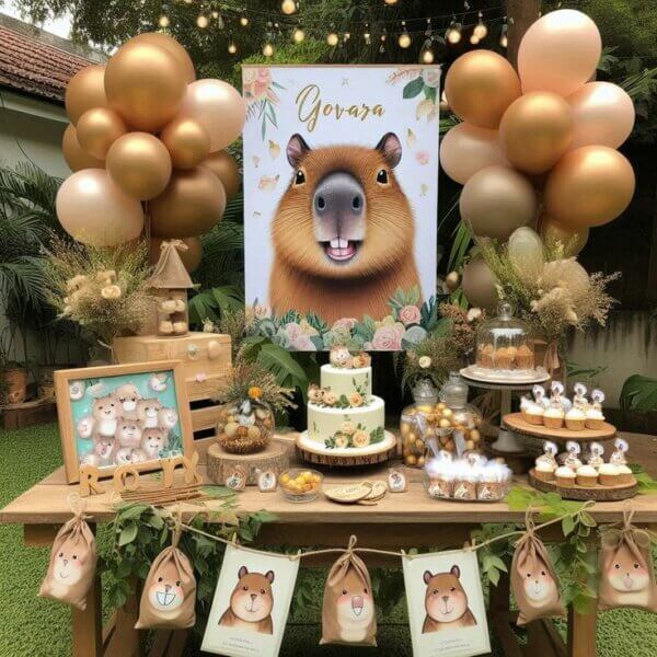 festa infantil capivara