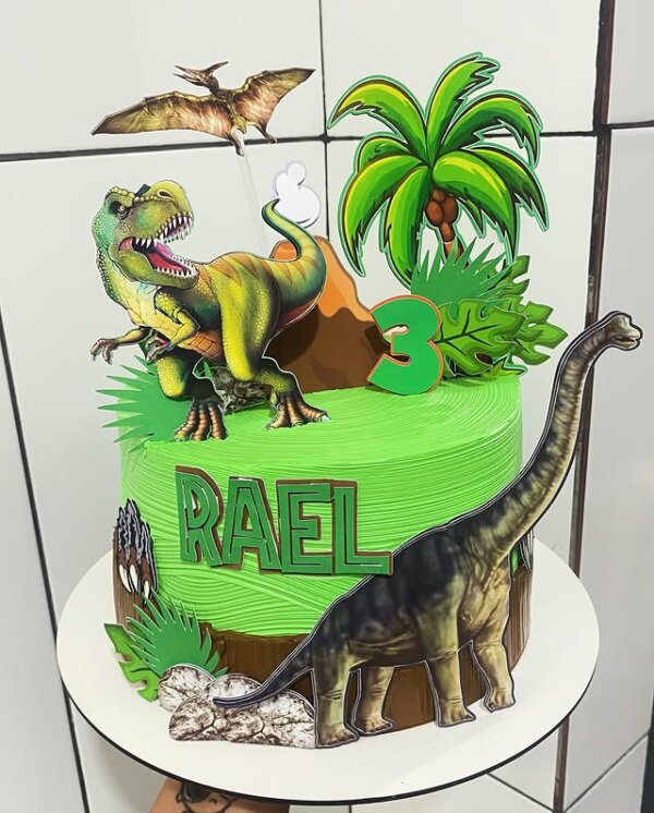 ideia para bolo tema dinossauro
