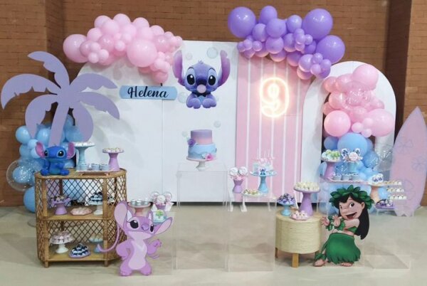 festa infantil stitch e angel