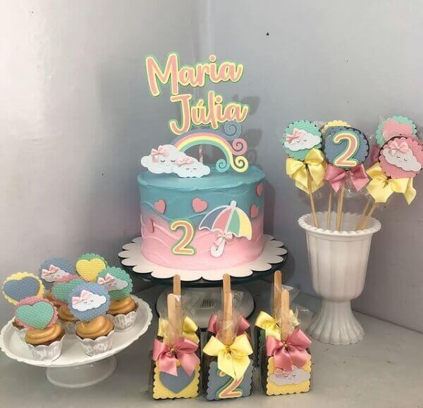 ideia de mesversário chuva de amor