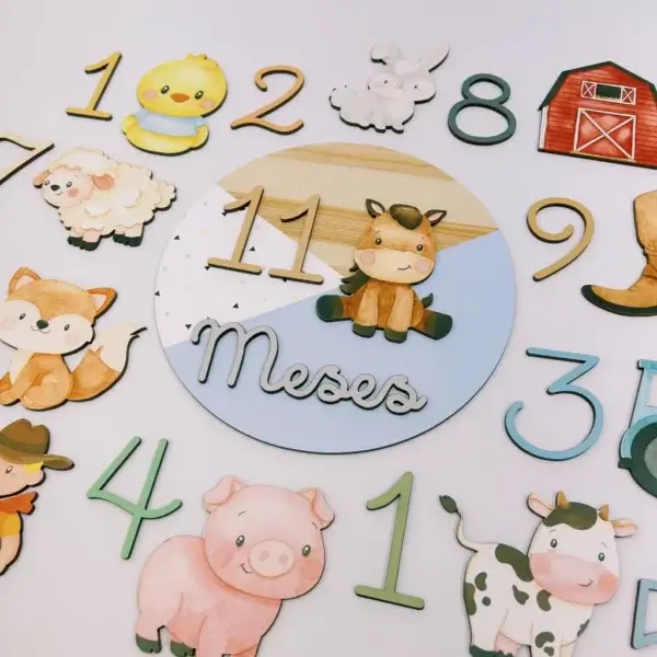 kit para mesversário fazendinha
