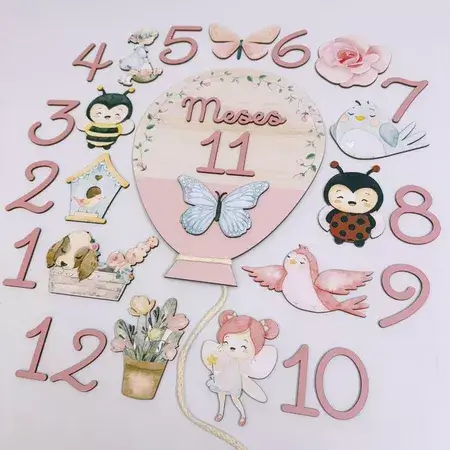 kit para mesversário jardim encantado