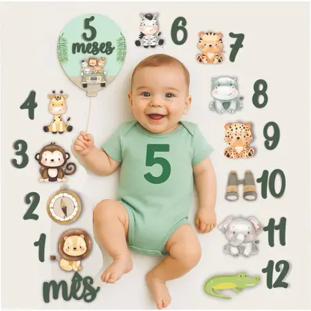kit para mesversário safari