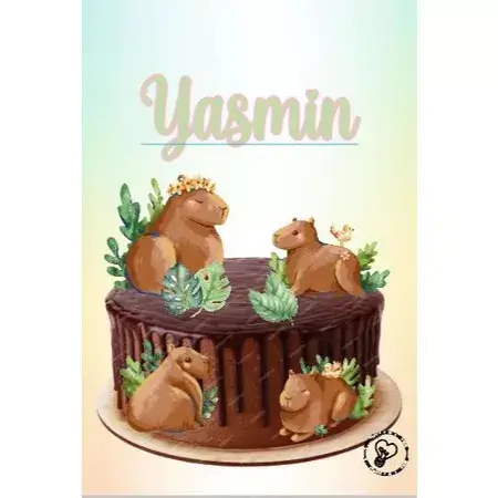 topper bolo capivara